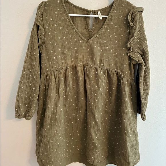 Rylee + Cru Olive Stars Women’s Mini Dress - Picture 1 of 9